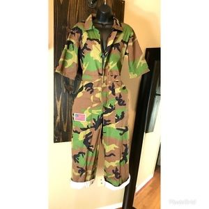 New with tags! Camo jumpsuit
